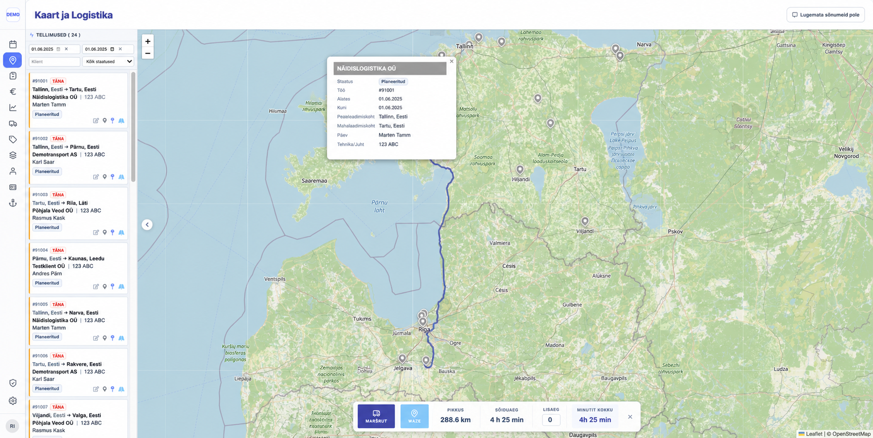 RoadMapper töölaud